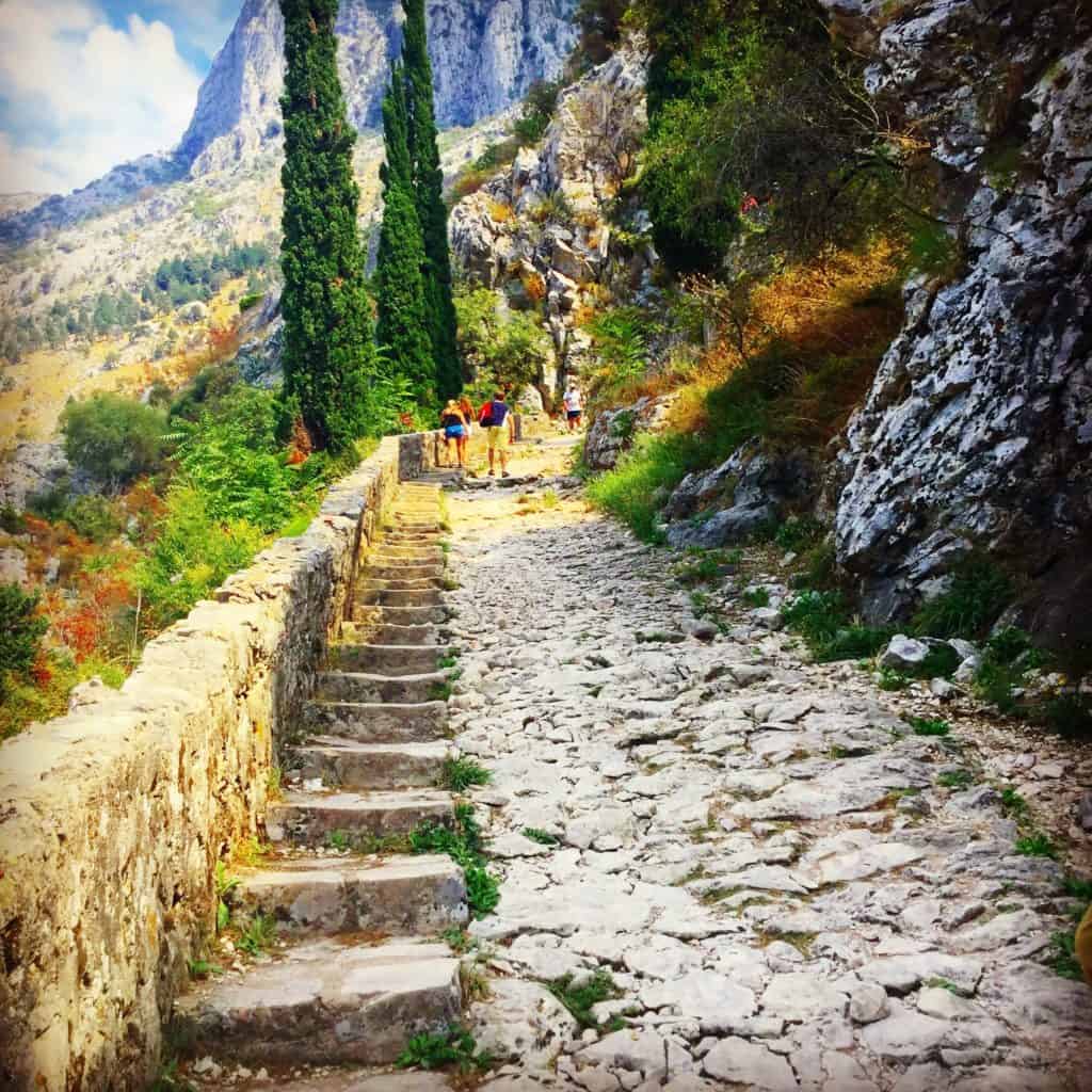 Walk to the top of Kotor Old Town