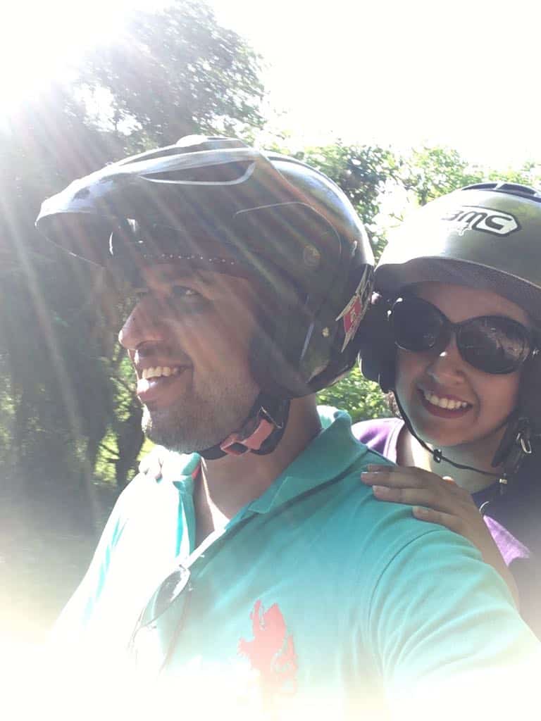 Scooter ride in Bali