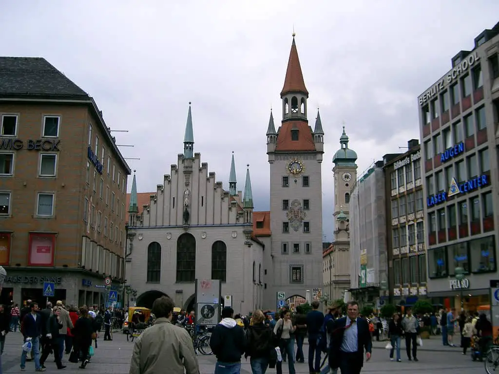 The Christkindlmarkt at Marienplatz is one of Munich's most famous Christmas markets.  