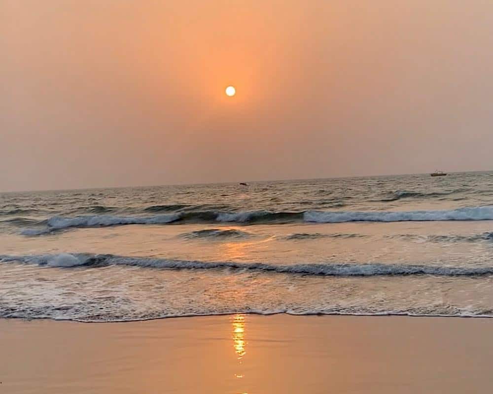 Sunset at Vagator Beach