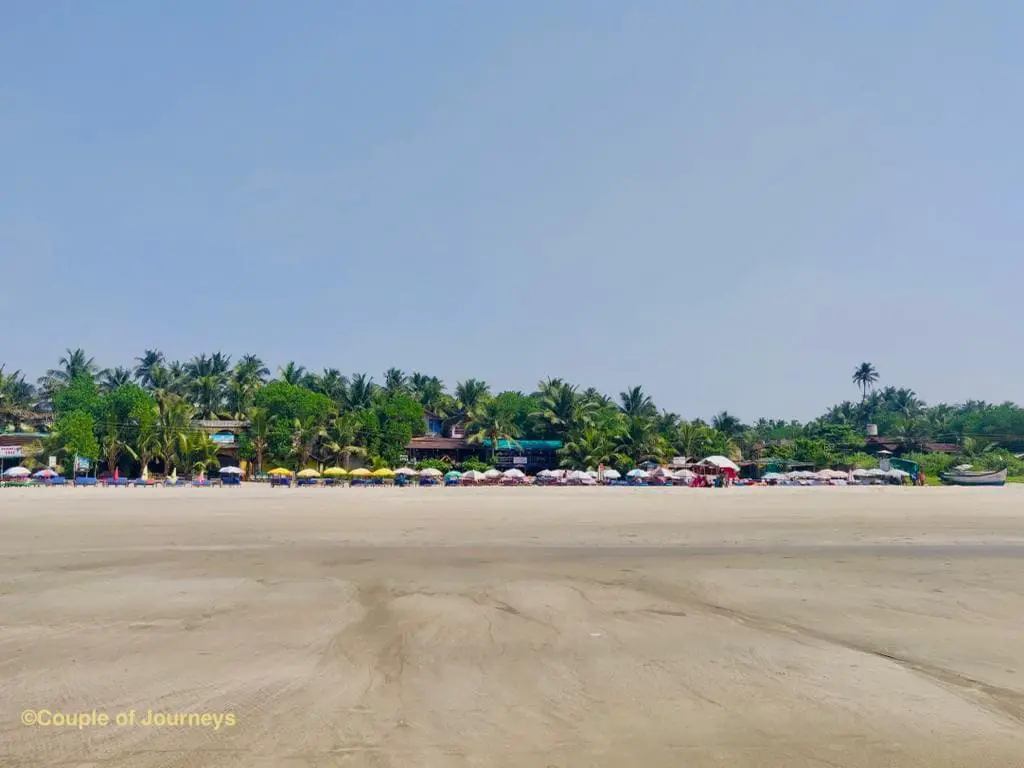 Arambol beach during the day