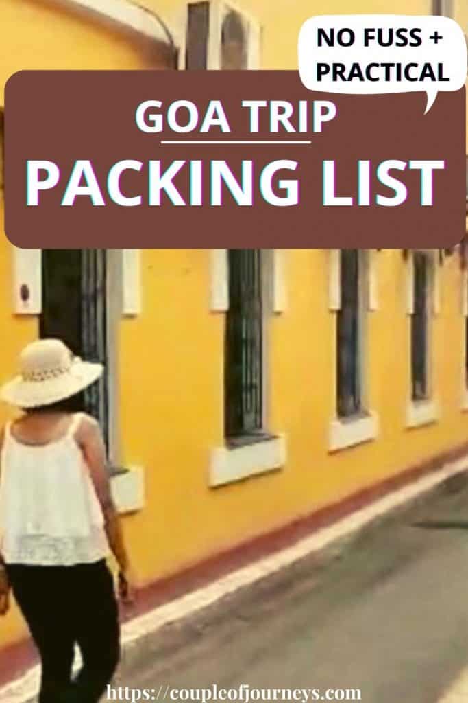 Goa Packing List