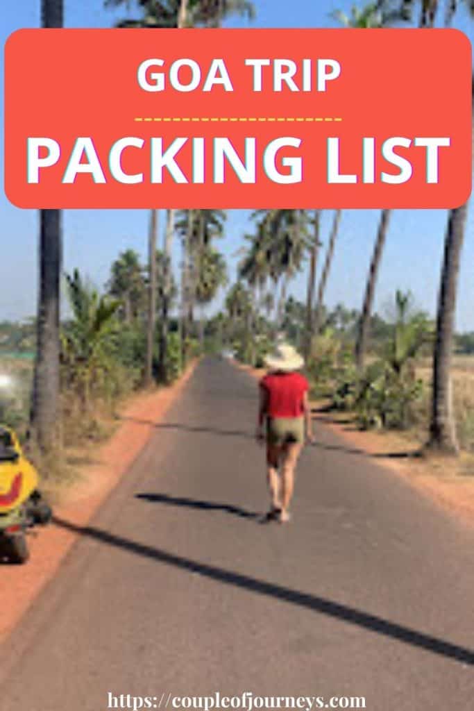 Goa Packing List