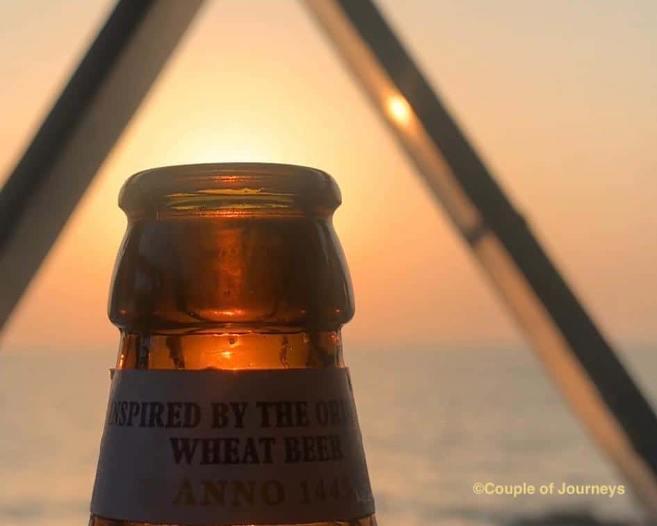 Beer at a sunset shack