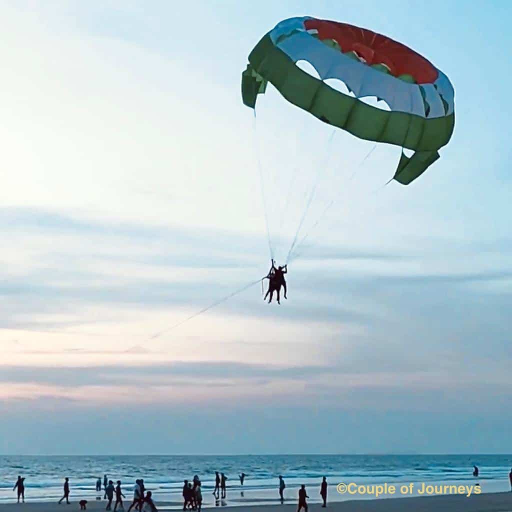 Enjoying Watersports at Benaulim Beach Goa