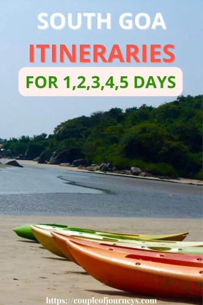 South Goa Itinerary Pin 