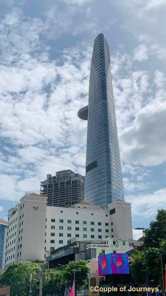 Saigon Skydeck seen from District 1 lanes