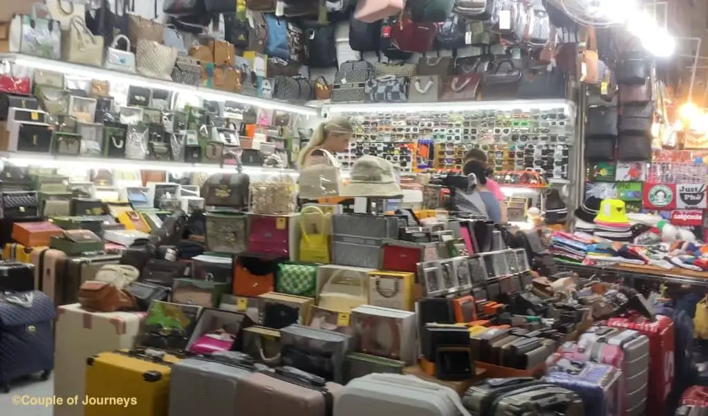 A luggage shop in Ho Chi Minh City Vietnam