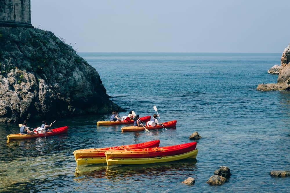 Kayaking near Dubrovnik