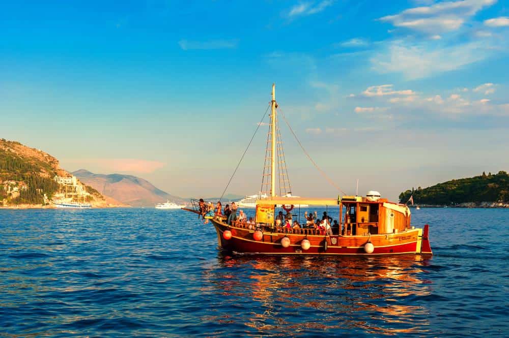 Sunset cruise in Dubrovnik 