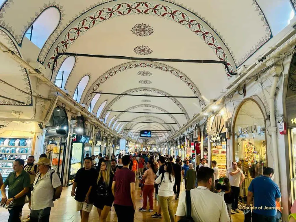 Grand Bazaar near Sultanahmet - an excellent place to buy exquisite jewelry, leather, spices, and more.