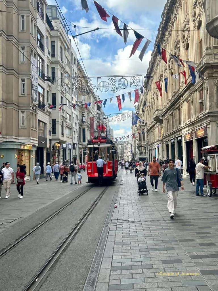 Istiklal Street during the day