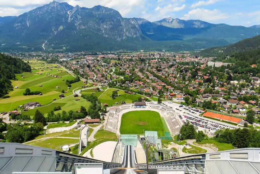 Garmisch-Partenkirchen and Zugspitze is the highest peak in Germany.