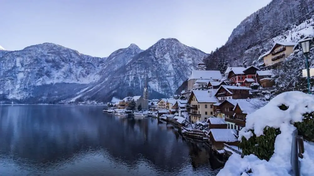 Hallstatt is a fairytale village with an old town charm to it. The now capped mountains make this destination a must visit.