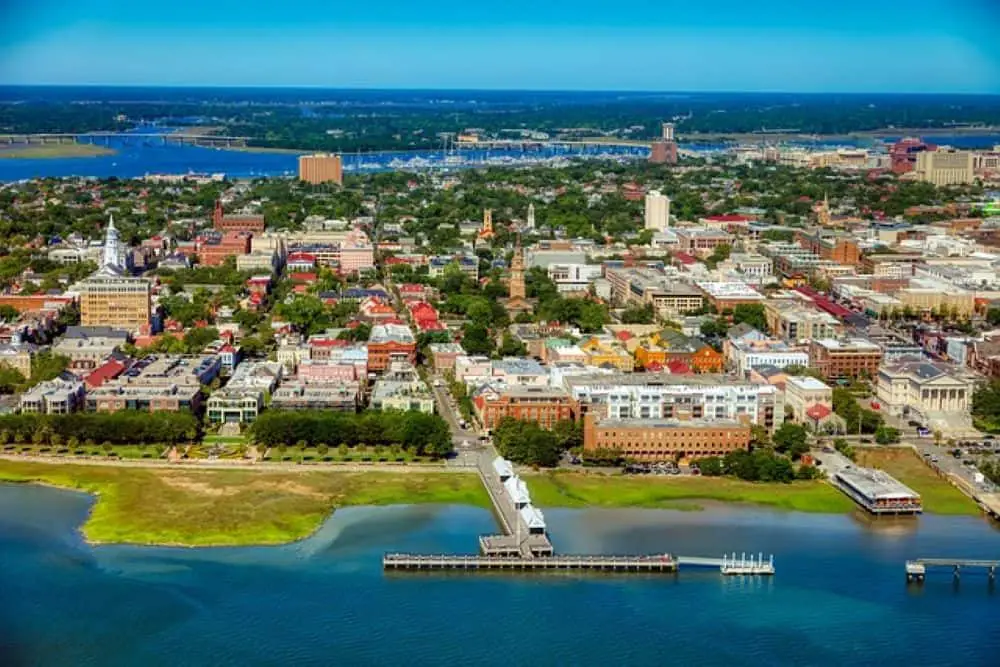 The charming town of Charleston with its cobbled streets and antebellum architecture is a fairytale honeymoon destination. 