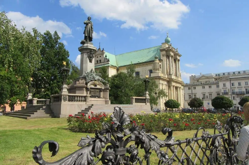  A historic monument and grand architecture in Warsaw, a budget-friendly and culture-rich city ideal for Cheap Travel Destinations in Europe Summer.